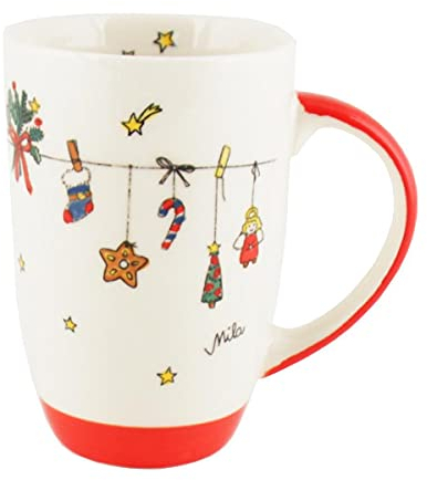 440s-Exklusiv Mila Keramik-Designbecher Es Weihnachtet sehr | MI-44095