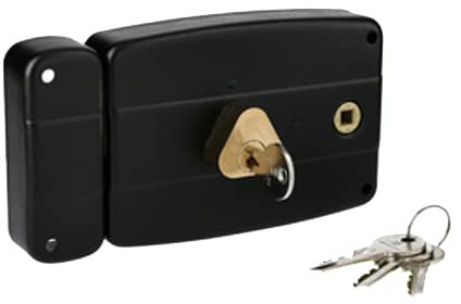 Serrure monopoint en applique ERCY 5 goupilles 5G horizontal fouillot gauche cylindre de 40mm - HERACLES - C5-501711-2