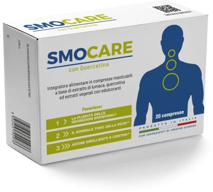 Smocare® per tosse cronica 20 compresse masticabili con Quercetina