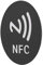 NFC-Aufkleber, CUID-Chip Anti-Interferenz Leichter NFC-Kleber für NFC-fähige Geräte (Schwarz)