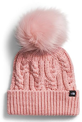 The North Face Oh Mega Kunstfell-Bommelmütze (kleine Kinder/große Kinder), Pink Moos, Einheitsgröße