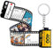 Porte Clé Personnalisée avec Photo Colorée Rouleau de Film Caméra Porte Clé Multiphoto Personnalisé Album de Bobine de Photo Rétro Cadeau Anniversaire Vacance pour Amour Père Mère Enfant (20 Photos)