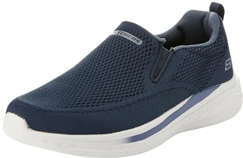 Skechers, Slade Royce Hombre, Navy Knitted Mesh, 46 EU