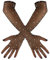 simarro Netzhandschuhe Damen, Lange Fingerlose Handschuhe Fischnetz Handschuhe 1920er Jahre Vintage Handschuhe mit Strasssteinen für Hochzeit Party Kostümpartys Halloween Cosplay Zubehör(Schwarz)