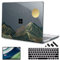 Mektron 2023 Microsoft Surface Laptop GO 3 Case 12.4 Compatible with Go 2/1 Laptop Cover 2022-2020 Releases Model 1943/2013 Plastic Hard Shell Case with Screen Protector, Abstract Mountain C112