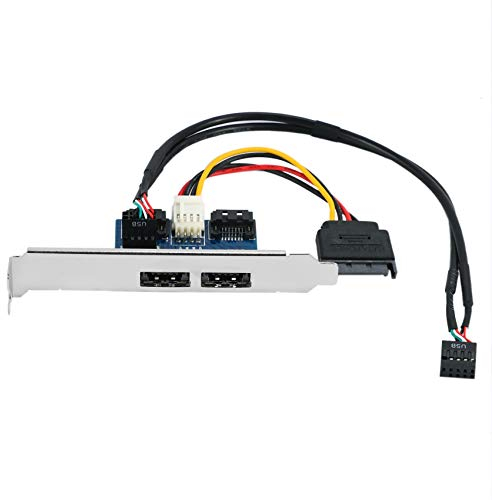 Juwaacoo Doppel Anschluss Sata Zu 5V 12V Strom Versorgung Über Esata USB Anschluss Adapter Konvertieren Erweiterungs Konverter Karte Mit 2,5 3,5 Platte, 203777
