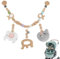 YANGUN Kinderwagenkette Holz Baby, Home Kinderwagenkette, Kinderwagen Kette für Babys, Kinderwagenkette, Kinderwagenkette aus Holz für Babys und Kleinkinder ab 0+ Monaten