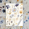 GRAZDesign Fliesenaufkleber Bad & Küche Blumen Muster Wiese, Klebefliesen selbstklebend - 20x25cm / 40 Stück