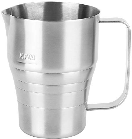 Jarra Para Espumar Leche, Taza Para Espumar Leche De Acero Inoxidable, Recipiente Para Leche De 900 Ml, Taza Vaporera Para Leche, Recipiente Para Leche Con Escala Para Latte Art