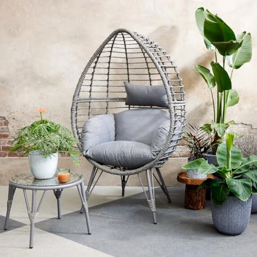 Vienna Standing Egg Chair - Indoor and Outdoor - 4 Styles (Standing Grey)