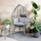 Vienna Standing Egg Chair - Indoor and Outdoor - 4 Styles (Standing Grey)