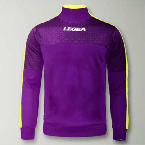 LEGEA Chaqueta Damasco Giacca, Viola-Giallo Fluo, L Unisex-Adulto