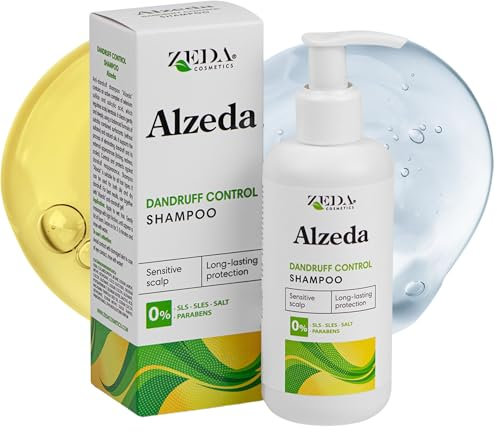 ALZEDA Anti - Schuppen Shampoo 200ml mit Salicylsäure und Selen-Sulfid | salicylic acid | 100% sulfatfreie Formel mit Macadamiaöl | empfindliche Kopfhaut | shampoo herren & damen | Frei von Parabene