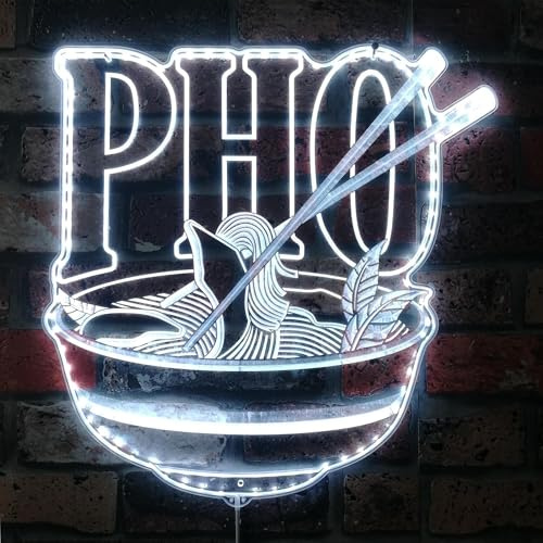 ADVPRO Pho Vietnam Noodle Open RGB Dynamic Glam LED-Schild – Schnittform – intelligente 3D-Wanddekoration – mehrfarbige dynamische Beschilderung st06s22-fnd-i0248-c