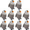 Bezaubernde Wandelnde Pinguin-Luftballons, 10 Stück, Sichere Party-Luftballons aus Aluminiumfolie für Partys