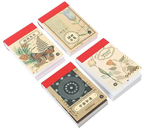 DIYEAH 4er Set Vintage Scrapbook Sticker - Bastelsticker Aufkleber Materialaufkleber Für Journaling & Scrapbooking