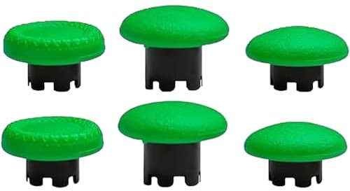 Lot de 6 joysticks Edge pour manette PS5 DualSense Edge, kit de joysticks analogiques interchangeables, pièces de rechange pour PS5 Dualsense Edge (vert)