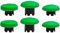 Lot de 6 joysticks Edge pour manette PS5 DualSense Edge, kit de joysticks analogiques interchangeables, pièces de rechange pour PS5 Dualsense Edge (vert)