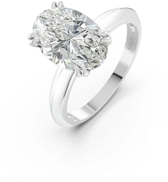 925 Sterling Silber Brillant Oval Faux Diamant Halo Premium Zirkonia Ring Für Frauen Hochzeit Schmuck