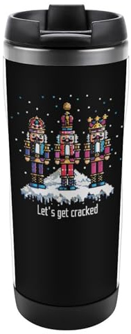 Christmas Nutcracker Squad Travel Coffee Mug Tumbler with Lid Insulated Stainless Steel Cup Gifts for Women Men 12oz