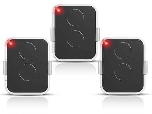 Set di 3 telecomandi compatibili con Nice Era ONE2/ON2E/ON4E/ON1E, 433,92 MHz telecomando porta del garage, Rolling Code,2 canali(bianco)