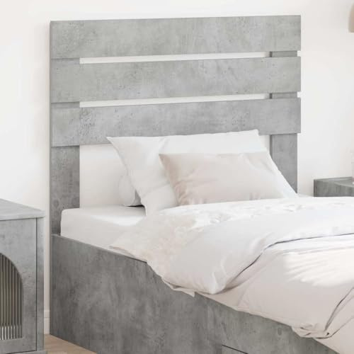 Qnhdfrt Kopfteil Beton Grau 78x100 cm aus Holzwerkstoff, Modernes Bett Rückenlehne mit Fertiger Rückseite, Leicht zu Reinigen für Schlafzimmer Deko