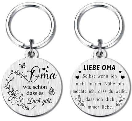 Yobent Oma Muttertagsgeschenk, Beste Schlüsselanhänger für Meine Oma Geburtstag Wie Schön Dass es Dich Gibt