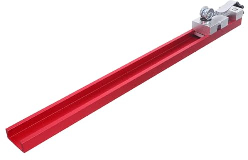 Aluminium Verstellbare Schneidemaschinen Basisführung Rot | Präzisionsklemmlösung für Kreissägen, für Industrieholz und Metallbearbeitung, Leichte Handhabung