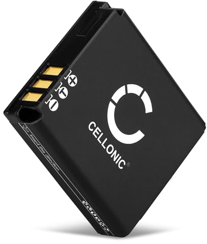 CELLONIC, Battery for Camera, compatible with Leica D-LUX 3, 4, 2, C-LUX 1, BP-DC4, BP-DC4-E (3.7V, 1100mAh)