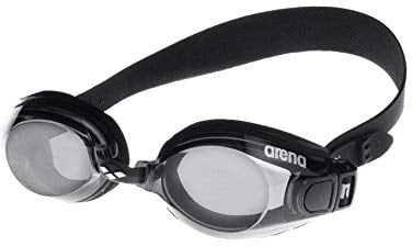 arena Lunettes de Natation Zoom Neoprene, Lunettes de Natation Unisexe pour Adultes avec Larges Verres, Protection UV, Pont de Nez Ajustable, Joints en Néoprène, Utilisable avec Lentilles de Contact