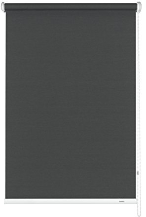 GARDINIA Seitenzug-Rollo, Decken-, Wand- oder Nischenmontage, Lichtdurchlässig, Blickdicht, Alle Montage-Teile inklusive, Grau, 102 x 180 cm (BxH)