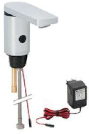 Geberit 116.136.21.1 – Elektronische Waschtisch Armatur 186, ohne Mixer, A Netz