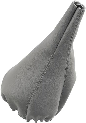 AERZETIX 23DG0108 - Fuelle de palanca de cambios de piel sintética color gris claro