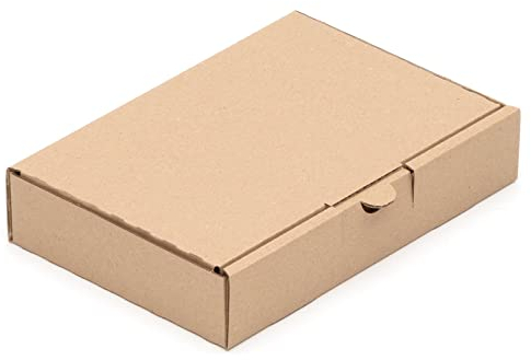 KK Verpackungen Maxibriefkartons 240 x 160 x 45 mm Braun DIN A5 (Außenmaß 240 x 160 x 50 mm) | 200 Stück, Versandkartons Faltschachteln Maxibrief Post-Kartons für Warensendungen Büchersendungen (MB01)