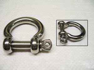 Secure Fix Direct 20mm Bow Shackle With Screw Collar Pin 316 Stainless Steel - A4 Rigging Connect