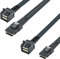 10Gtek® 2 Meter (2.64 ft) Internes Mini SAS HD zu Mini SAS Kabel, SFF-8643 zu SFF-8087, 2 Stück