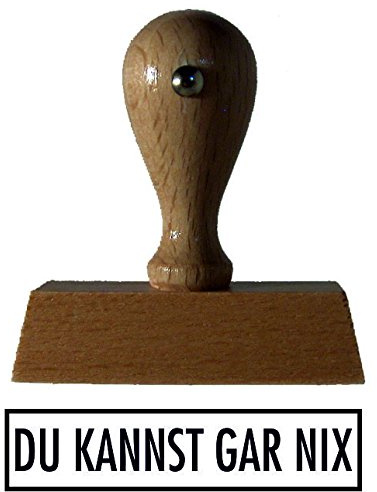 Sprüche-Stempel/Holzstempel du kannst gar nix vom Kaufhaus2010