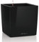 LECHUZA CUBE Premium 50 schwarz hochglanz 16569