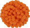 i-mondi® 200 mini pompons zum basteln orange in 10mm klein bastel zubehör pom pom bunt kugeln ponpons deko pompom plüsch
