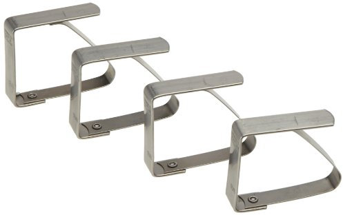 GEFU GE22350 Pince à Nappe Acier Inoxydable Inox 8,1 x 1,8 x 23,5 cm 4 Pièces