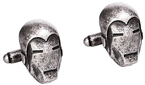Marvel Comics Iron Man 3D Manschettenknöpfe (Silber) - None