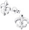 Laimons Damen-Ohrstecker Lilie fleur de lis glanz Sterling Silber 925