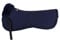 Engel Reitsport | SAKIS1-M-MAR-MAR | Sattelkissen mit echtem Merino Lammfell | Fellrand vorne | Steppstoff Marineblau Fell Marine | Grösse M