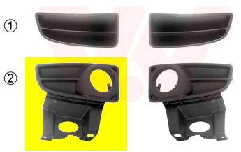 VAN WEZEL 1709594 Griglia paraurti anteriore Dx Compatibilità con FIAT PANDA 169 PANDA Van 169