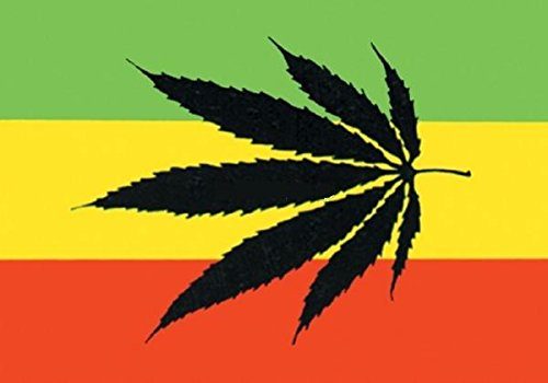 U24 Drapeau Rasta Cannabis 90 x 150 cm