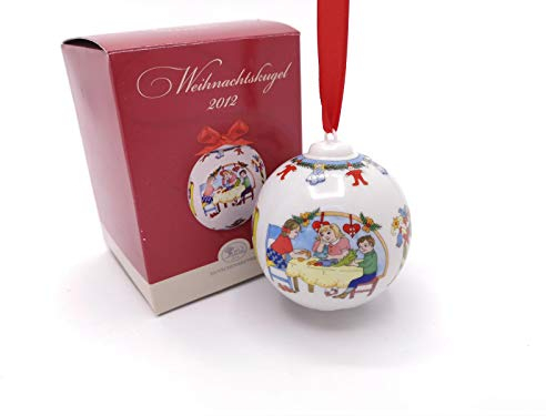 Hutschenreuther Porzellankugel Weihnachtskugel 2012 OVP