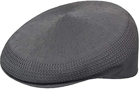 Kangol Tropic Ventair Flatcap 504 Schiebermütze Schirmmütze Herrencap Sommercap Damencap Pepe (XXL (62-63 cm) - anthrazit)