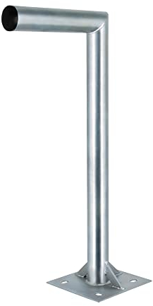 Premium X 60cm Wandhalter mit Verstrebung Stahl verzinkt Ø 48mm Winkel Wand-Halterung für Satelliten-Schüssel SAT-Antenne