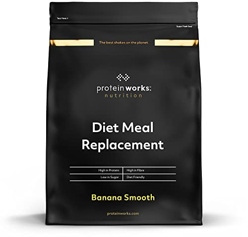 THE PROTEIN WORKS - Substitut De Repas Diététique | Shake Repas 250 Calories | Perte de poids | Healthy diet | 28 Servings | Banane Onctueuse | 2kg