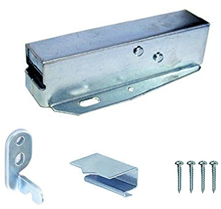 Loft Door Touch Latch in Zinc Plated Finish